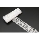 Paličkovaná krajka - vsadka - bílá - šířka 2,3 cm – Sleviste.cz
