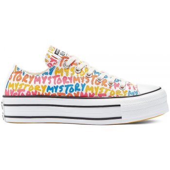 Converse boty Chuck Taylor All Star Double Stack Lift OX 570322 Egret/Amarillo/Bold Mandarin