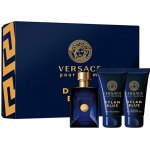 Versace Dylan Blue pro muže EDT 50 ml + balzám po holení 50 ml + sprchový gel 50 ml dárková sada – Hledejceny.cz