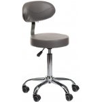 Beauty System kosmetická stolička s opěradlem BD-9934 šedá – Zboží Dáma