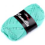 Bavlněná pletací příze Camilla (50g) varianta mint tmavá – Sleviste.cz