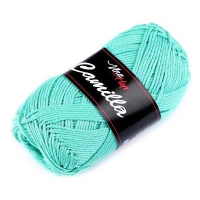 Bavlněná pletací příze Camilla (50g) varianta mint tmavá – Sleviste.cz
