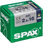 Spax Yellox Univerzální vrut, ø 2,5 × 16 mm, PZ1, zápustná hlava, 400 ks 4081020250167 – Hledejceny.cz