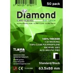 Tlama games obaly Diamond Green: Standard Black 63,5x88 mm černé – Hledejceny.cz