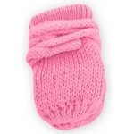 Baby Nellys Zimní pletené kojenecké rukavičky se vzorem sv. růžové – Hledejceny.cz
