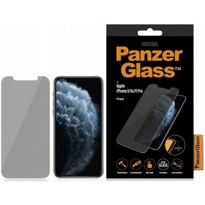 PanzerGlass - Tvrzené Sklo Privacy Standard Fit pro iPhone 11 Pro, Xs, X, transparent, Transparentní P2661 – Zboží Mobilmania