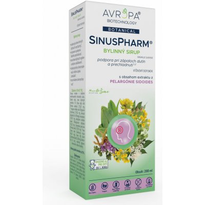 Avropa SinusPharm bylinný sirup 200 ml – Hledejceny.cz