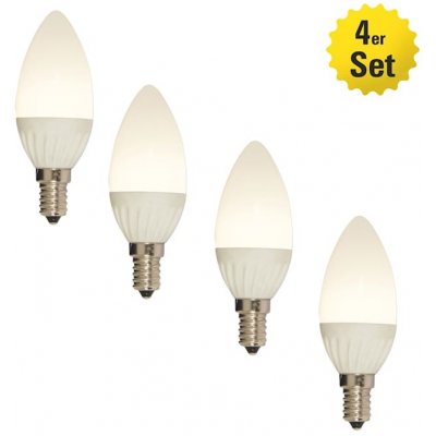 Näve 4 ks LED žárovka E14/4W Bílá – Zboží Živě