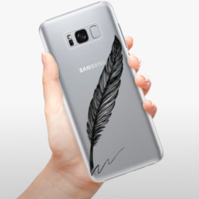 Pouzdro iSaprio Writing By Feather Samsung Galaxy S8 černé