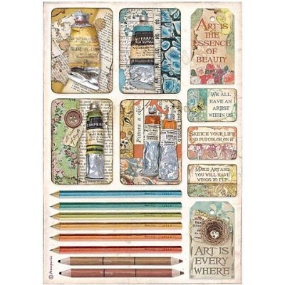 Rýžový papír A4 Atelier barvy a tužky