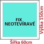 Soft Plastové okno 60x150 cm FIX neotevíravé – Zbozi.Blesk.cz