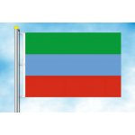 LIBEA, s.r.o. Dagestán vlajka Rozměr: 30×45 cm, Uchycení: Karabiny na stožár – Hledejceny.cz