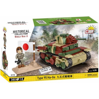 COBI 3115 World War II 1:35 Japonský lehký tank Mitsubishi Type 95 Ha-Go – Zbozi.Blesk.cz