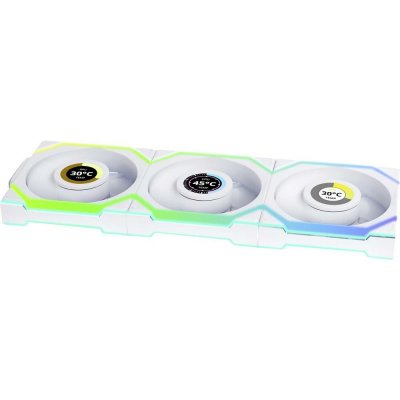 Lian Li UNI FAN SL Wireless LCD 120 White 3ks včetně ovladače 12SLLCD1W3W – Zboží Živě