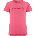 Craft Dámské funkční triko CORE ESSENCE LOGO TEE W Růžová – Zboží Mobilmania
