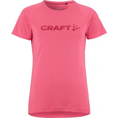 Craft Dámské funkční triko CORE ESSENCE LOGO TEE W Růžová – Zboží Mobilmania