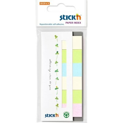 Samolepicí papírové štítky STICKN 45 × 15 mm, recyklovaný mix, 7 × 30 listů, 21597 – Hledejceny.cz