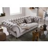 Pohovka Askont R 3M light grey Chesterfield Preston