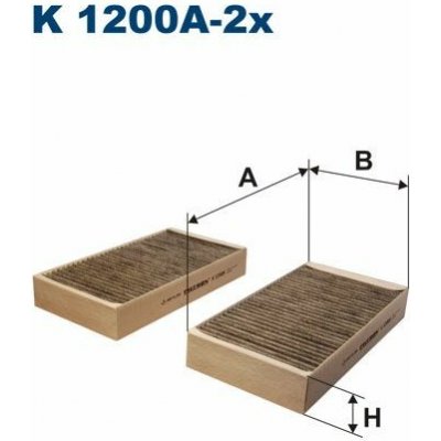 Filtr, vzduch v interiéru FILTRON K 1200A-2x – Hledejceny.cz