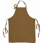 Ib Laursen Zástěra s kapsou Cognac hnědá textil – Zboží Mobilmania