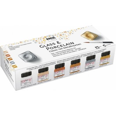 Kreul Sada barev na sklo a porcelán clear 6 x 20 ml – Sleviste.cz