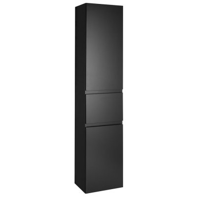 Aqualine ALTAIR vysoká skříňka s košem 40x184x31cm, černá mat, pravá, AI685R – Hledejceny.cz