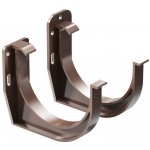 Gutta Aqua žlabový hák čelní 75 hnědý plastový – Sleviste.cz