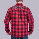 Black Heart flanelová zateplená košile Blood Hunter červená – Zboží Dáma