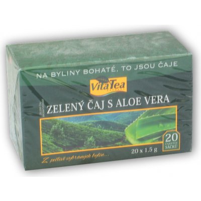 Vitaharmony VitaTea porcovaný zelený čaj s aloe vera 20 x 1,5 g – Hledejceny.cz