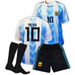 SP Messi fotbalový A3 komplet Argentina dres + trenýrky + černé štulpny – Zboží Mobilmania