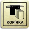 Piktogram Accept Piktogram "kopírka" (80 × 80 mm) (zlatá tabulka - černý tisk)