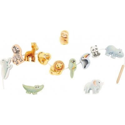 eliNeli Navlékání korálků dřevěná zvířátka ze ZOO – Hledejceny.cz