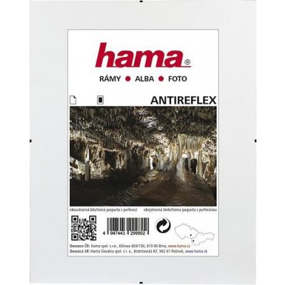 Hama Clip-Fix, antireflexní sklo, 21x29,7 cm (formát A4)