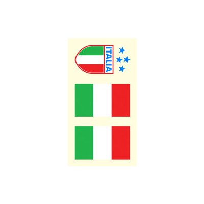 Arch Tetovací obtisky na obličej i tělo Itálie vlajka 3 motiv – Zboží Mobilmania