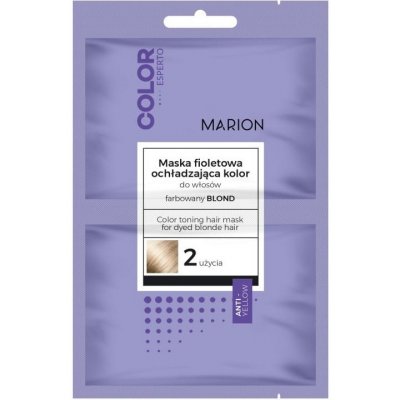 Marion Color Esperto fialová maska na ochladenie farby pre blond vlasy 2 x 20 ml – Zbozi.Blesk.cz