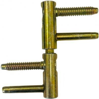 Meesenburg Závěs dveřní nastavitelný - pro dřevěné dveře, průměr 14 mm, žlutý pozink – Sleviste.cz