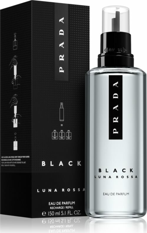 Prada Luna Rossa Black parfémovaná voda pánská 150 ml náplň