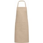 Sol's Gastro zástěra Granada s nastavitelným laclem a dvěma kapsami béžová písková 98 x 70 cm L04341 – Hledejceny.cz