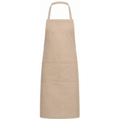 Sol's Gastro zástěra Granada s nastavitelným laclem a dvěma kapsami béžová písková 98 x 70 cm L04341 – Hledejceny.cz