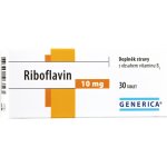 GENERICA Riboflavin 10 mg tablet 30 kapslí – Hledejceny.cz