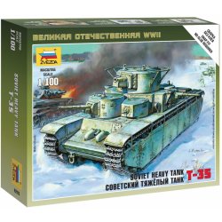 Zvezda Wargames WWII tank 6203 Soviet Tank T-35 1:100