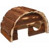Domek pro hlodavce Small Animal Domek Hobit dřevěný 25 x 16 x 15 cm