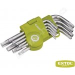 Extol CRAFT L klíče TORX sada 9 ks T 10 50 krátké 66010 – HobbyKompas.cz