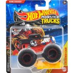 Mattel Hot Wheels Auto Monster Trucks Kaskadérské kousky set s vrakem kov – Zboží Dáma
