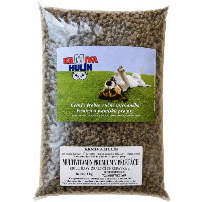 Krmiva Hulín Multivitamín Premium v peletkách Krill Řasy Žraločí chrupavka pro psy 1 kg – Hledejceny.cz