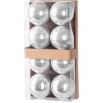 MagicHome Vánoční koule 8 ks stříbrné na vánoční stromek 7 cm – Hledejceny.cz