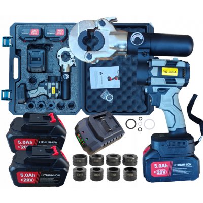 Akumulátorová hydraulická lisovací kleště na trubky Eurokomp, otočné, 12 tun – Hledejceny.cz