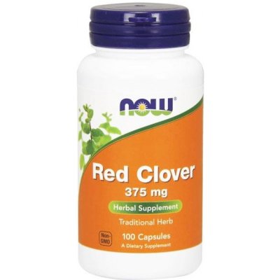 Now Foods Červený Jetel Red Clover Blossom 375 mg 100 kapslí