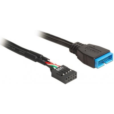 Delock kabel USB 2.0 pinový konektor samice > USB 3.0 pinový konektor samce