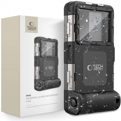 Pouzdro TECH-PROTECT IPX8 DIVING WATERPROOF CASE černé – Zboží Živě